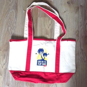 Jimmy Buffett tour canvas tote bag